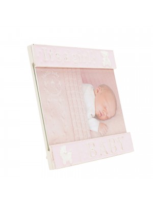 Посребрена фоторамка Hello Baby за снимка с размер 15х10см