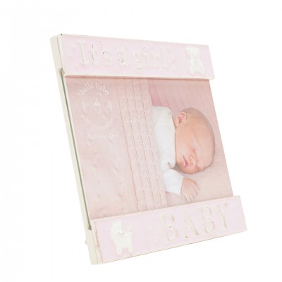 Посребрена фоторамка Hello Baby за снимка с размер 15х10см
