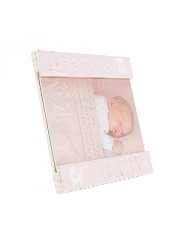 Посребрена фоторамка Hello Baby за снимка с размер 15х10см