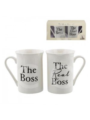 Луксозен комплект сватбени чаши Amore “The Boss” и “The Real Boss”