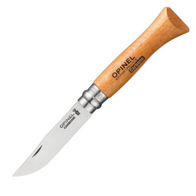 Нож Opinel №6 Carbon, дръжка от бук